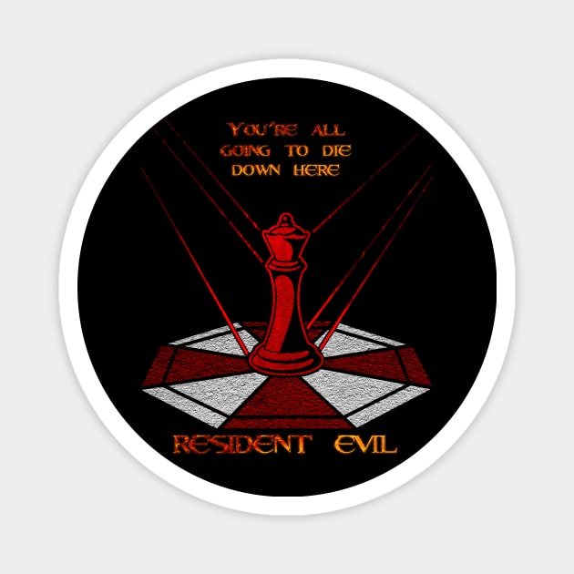 red queen resident evil Magnet by VectX